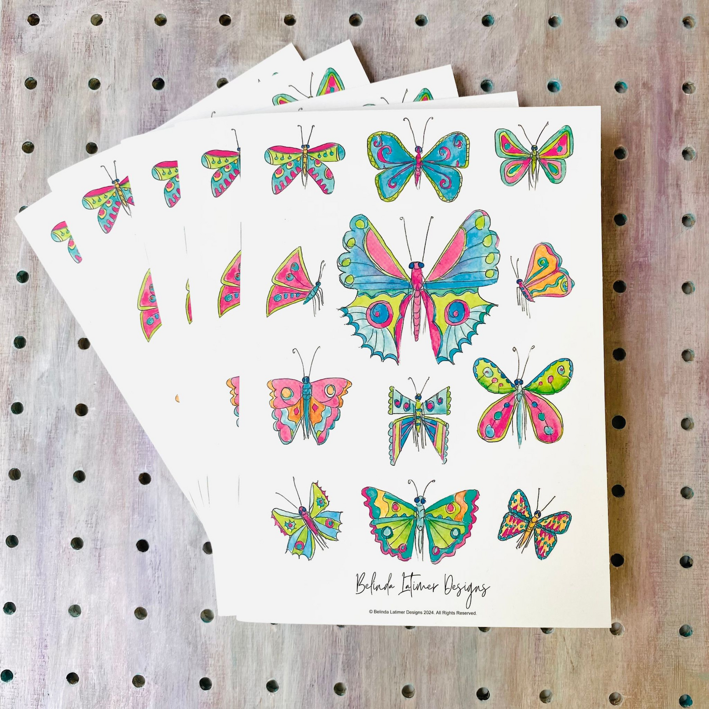 'Flutterbys' A5 26 Page Notebook