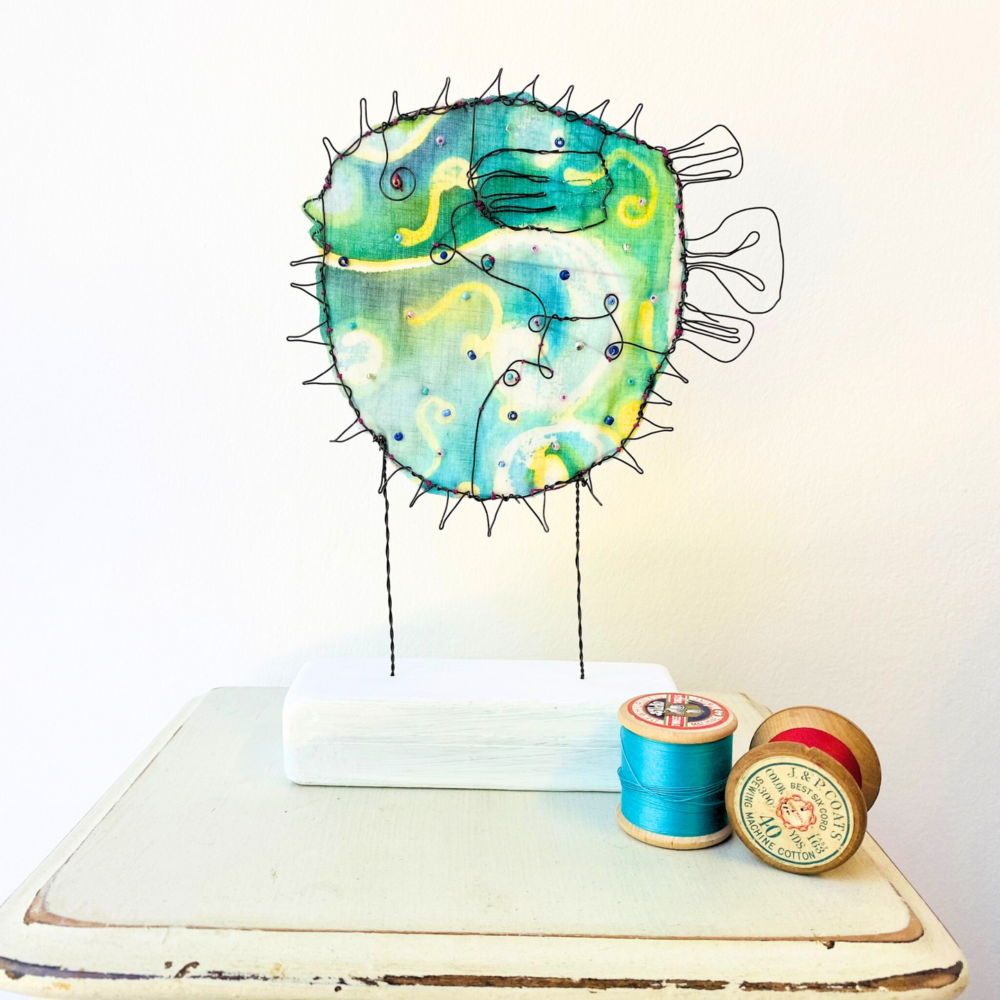 Large Pufferfish Sculpture