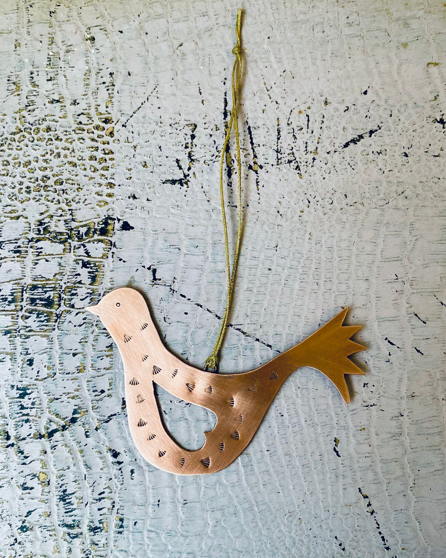Copper Lovebird Decoration - Large