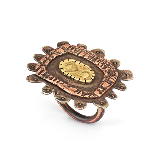 Sea Anemone Ring - Nickel Silver body