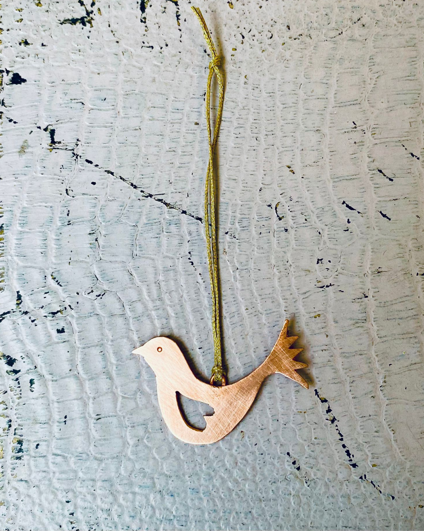 Copper Lovebird Decoration - Small