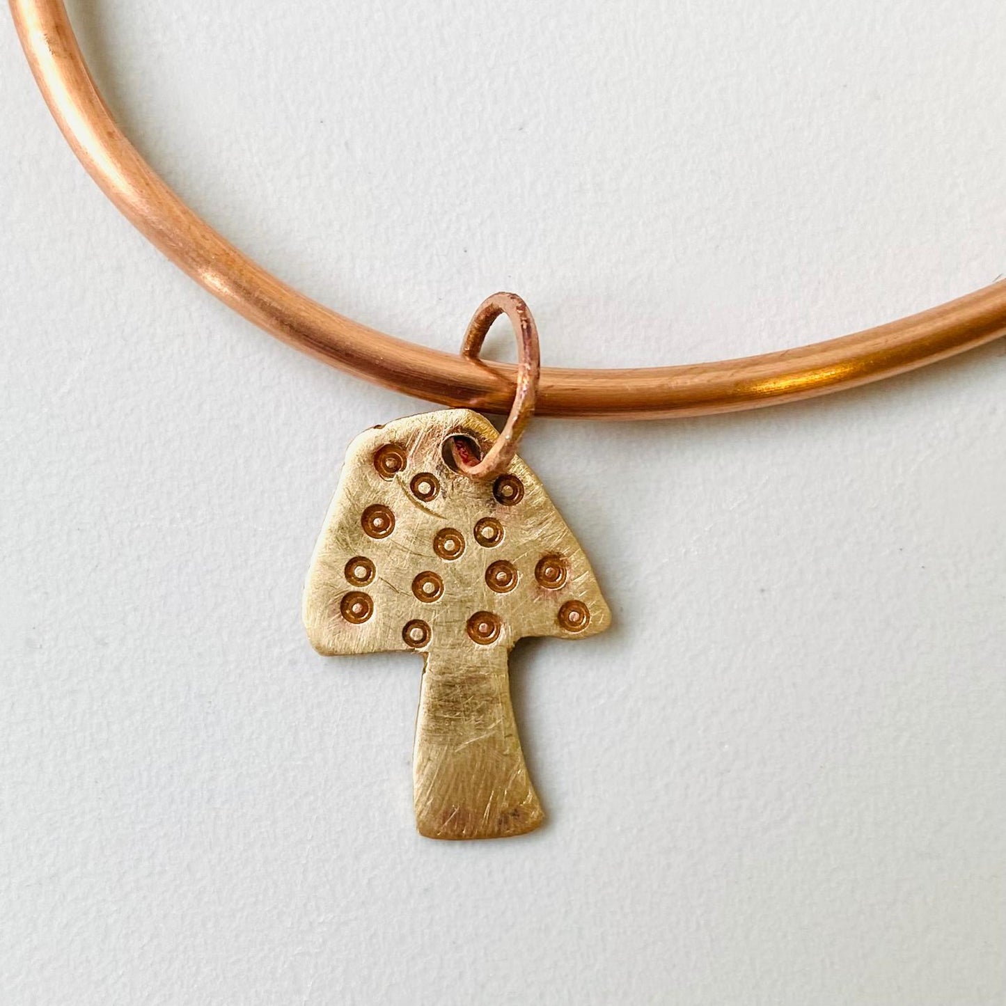 Mushroom Charm Bangle - Size 24cm