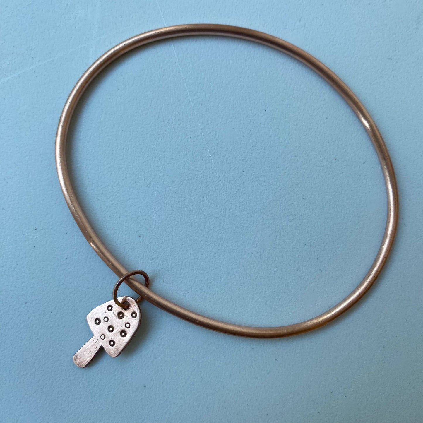 Mushroom Charm Bangle - Made to Order