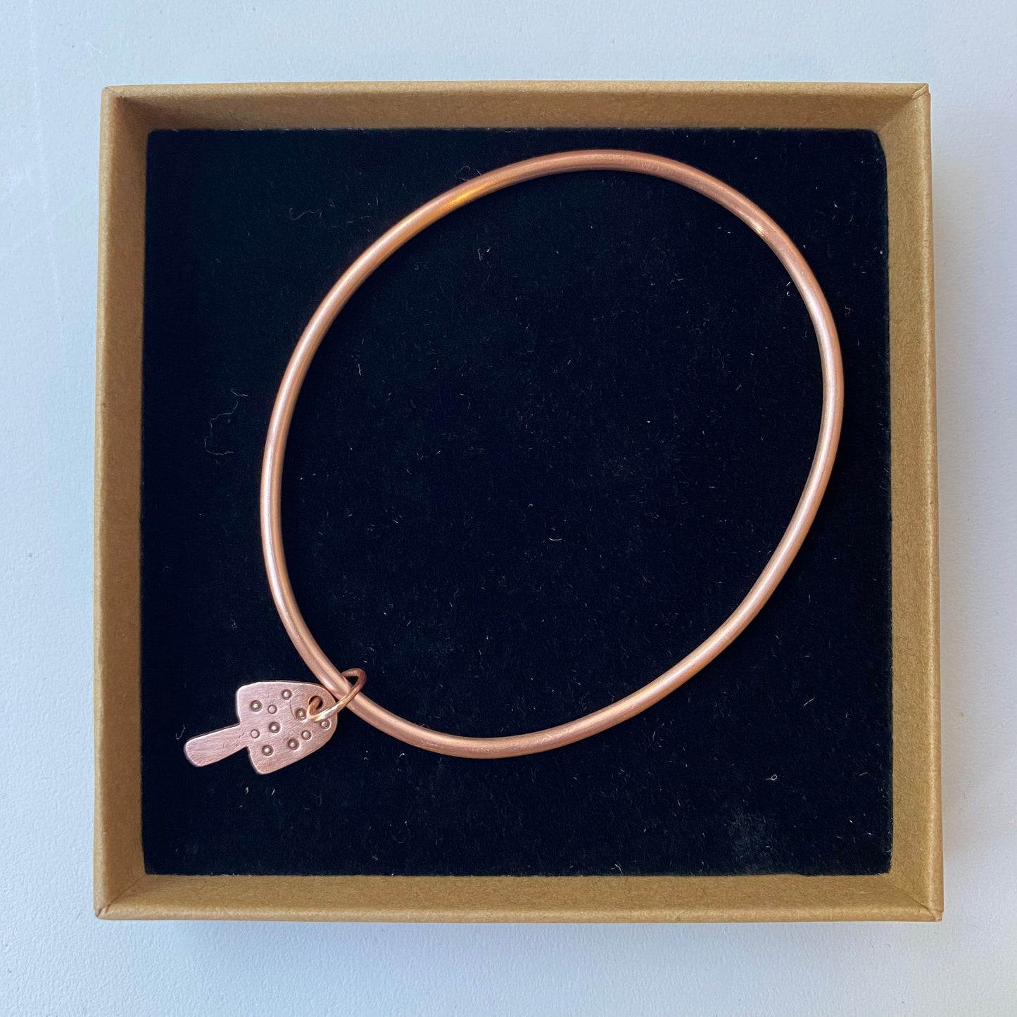 Mushroom Charm Bangle - Made to Order